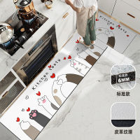 Moder kitchen Carpet Waterproof Oilproof PVC Cartoon Mat Kitchen Floor Door Mat Anti-slip Mats Home Entrance Front Door Doormats