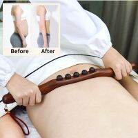 ♛ New Natural Wooden Gua Sha Stick For Neck Shoulder Back Massager Scrape Therapy SPA Beauty Salon Rolling Steel Rods