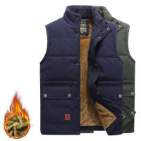 Mens Vest Jacket Men Plus Velvet Warm Sleeveless Jackets Male Winter Casual Waistcoat Vest Plus Size Veste Homme nd Clothing