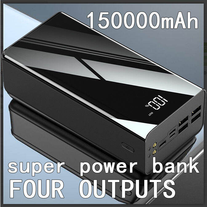 KL-B Power Bank 150000mAh Multi Port Output Fast Charging Portable ...