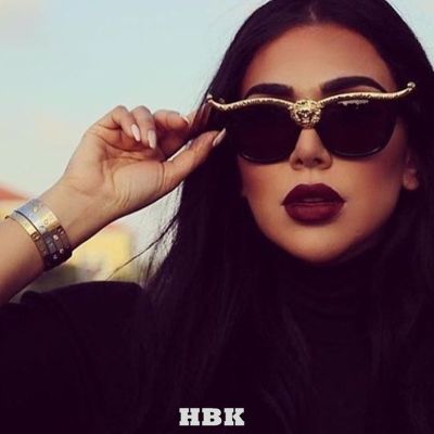 ◙ Oversized Cat Eye Sunglasses Women Brand Designer Head Luxury Sun Glasses For Womens Gold Retro Woman Sunglass Shades