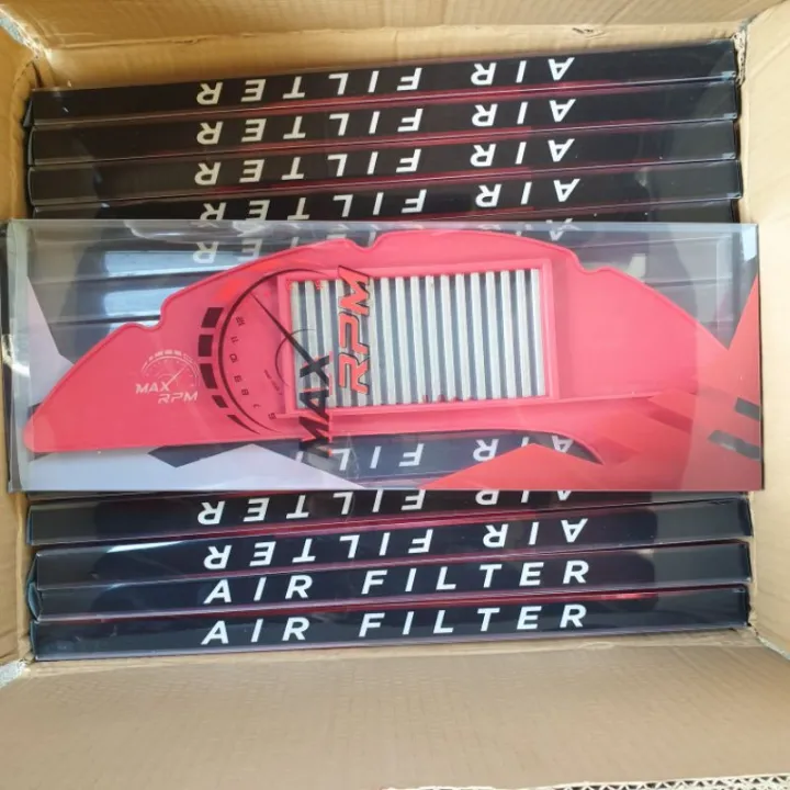 【factory outlet】 MAX RPM WASHABLE STAINLESS AIR FILTER AEROX V2 NMAX V2
