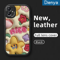 Dienya เคสสำหรับ Samsung A04 A04E F04เคส M04ลายดอกไม้สวยเคสมือถือกันกระแทกซิลิโคนนิ่มเคสใส่โทรศัพท์หนังดีไซน์ใหม่ป้องกันการตกพร้อมเคสป้องกันกล้องเลนส์คลุมทั้งหมด