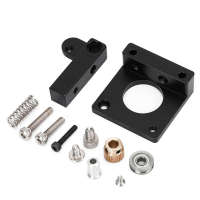 3D Printer Parts Mk8 Extruder Black Edition Aluminum Block Diy Kit Makerbot Single Nozzle Extrusion Head Mk8 Extruder Block