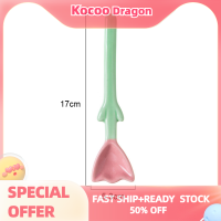 Kocoo 1PC TULIP shaped ช้อนเซรามิค3D ดอกไม้ช้อนกาแฟอาหารเช้าช้อนขนม