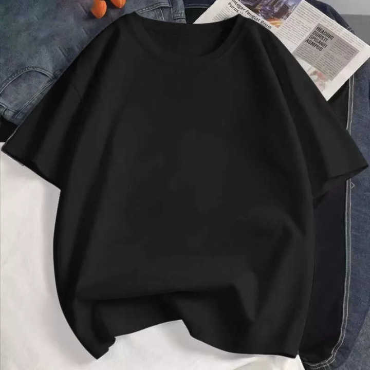 สินค้าพร้อมส่ง-เสื้อยืดสำหรับผู้หญิง-เสื้อผ้าแฟชั่นสำหรับสาวๆ-เสื้อยืดคอกลมสาวน่ารัก-เสื้อยืดสีดำ-เสื้อยืดคอกลม-ttt-0889