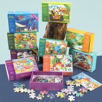 60Piece Cartoon Animal Fruit Jigsaw Puzzles for Kids Educational Learning Toys Children Montessori Games