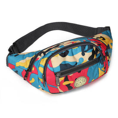 Camouflage Waistbag for Women Men Uni Waist Bag Female Cute Banana Bag Ladies Small Adjustable Cool Colorful Shoulder Bag