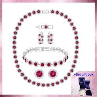 【lz】☢☋✽  Angelic Beautiful Jewelry Set para Mulheres Crystal Gift Box Moda de Alta Qualidade Frete Grátis S 06