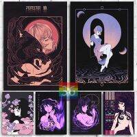 Surreal Anime Girls โปสเตอร์ผ้าใบพิมพ์สำหรับ Home Room Wall Decoration