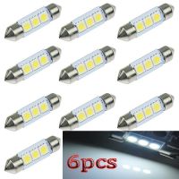 Car 6X 36mm 3 SMD 5050 LED Pure White Car Festoon Map Interior Dome Light 12V Bulbs  LEDs  HIDs