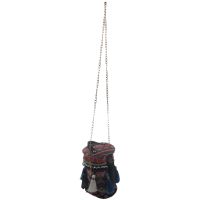 WomenS Retro Cylindrical Bucket Shoulder Bag Fashion Multi-Functional Simple Style Zipper Woven Color Crossbody Bag