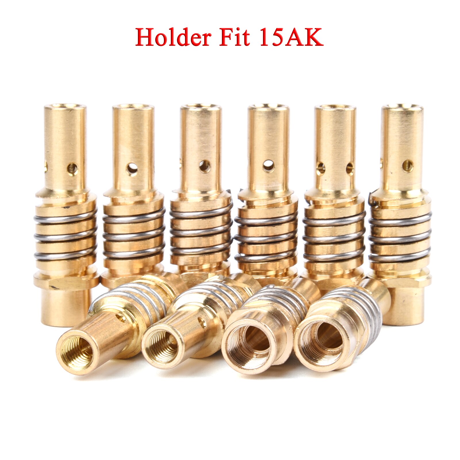 14Pcs Torch Contact Tips Accessories Nozzles Gas Copper Diffuser Holder Contacts Welding Nozzle Diffuser Tip Kit 