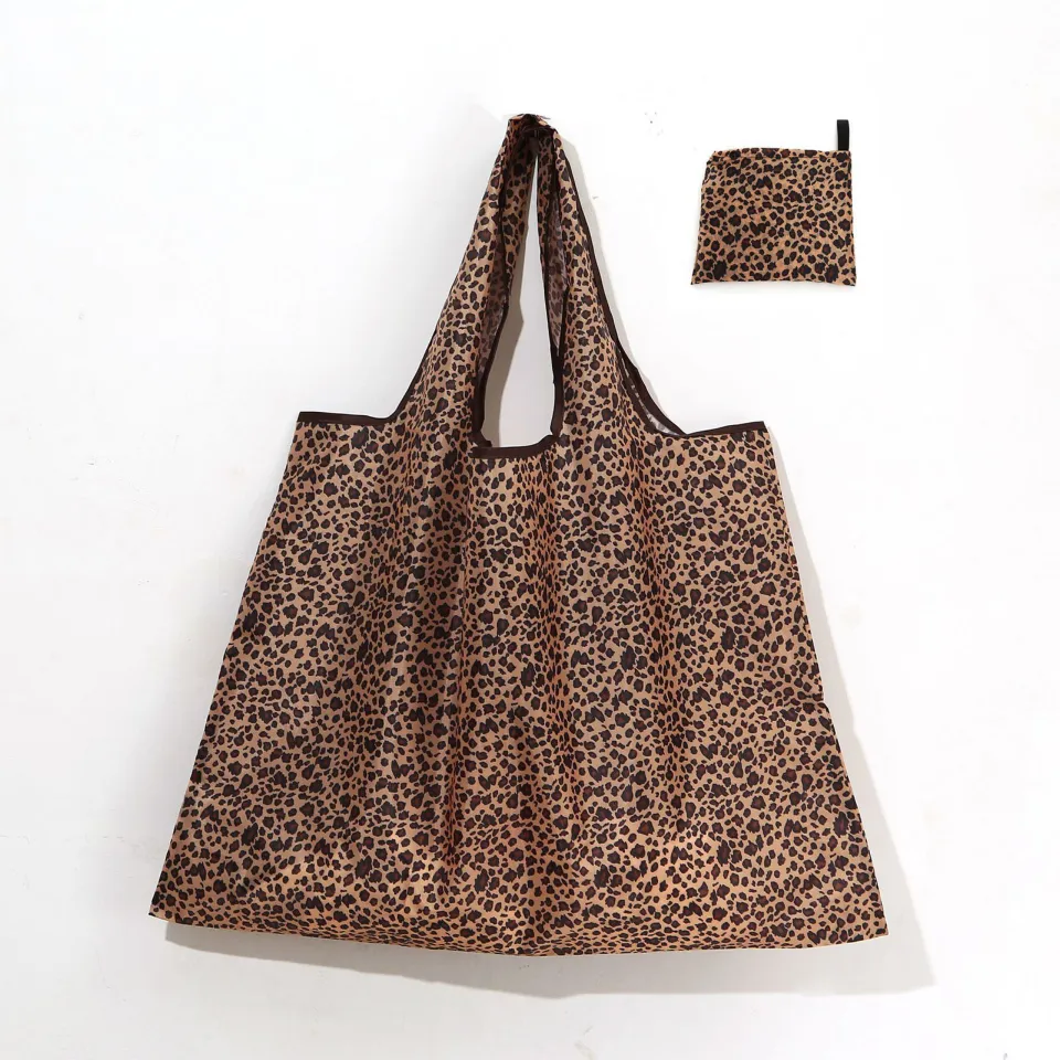 Leopard Print X-Large Reusable Tote