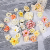 1Bag New Artificial Flowers Head For Home Decor Wedding Flower Wall Christmas Decoration DIY Hair Accessories Corsage Craft Kit