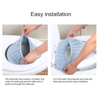 Colorful Winter Warm Soft Washable Toilet Seat Cover Mat Set for Home Decor Closestool Mat Seat Case Toilet Lid Cover Accessory