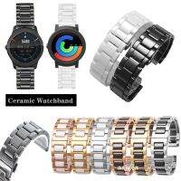 ตัวล็อกแบบผีเสื้อสายสายนาฬิกาเซรามิกสำหรับ Ticwatch 2 /Ticwatch E สายสำรอง20มม. 22มม.