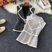 Gagarich Elegant Women Vest 2020 Autumn Winter Suit Collar Office Lady Waistcoat Wear Tide Outside Dropshipping