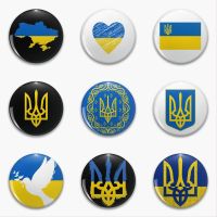 Ukraine Flag Pins Brooch Alloy Pin Cartoon Badges Jewelry Accessories Childrens Backpacks Clothes Brooches