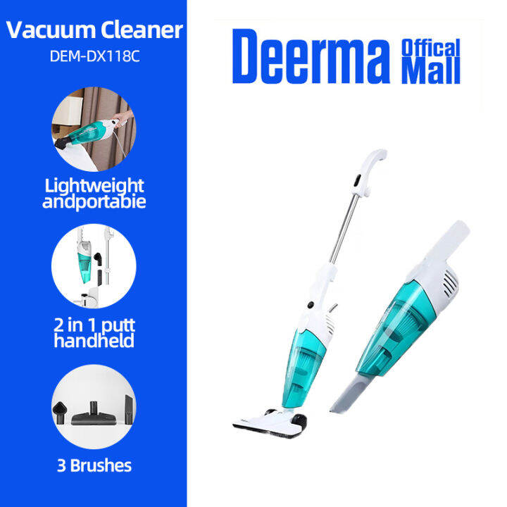Deerma Vacuum DX118C Handheld Mini vacuum High Power Household Vacuum