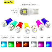 【 Ann-Car 】1PCS T10หลอดไฟ LED 5050 5 SMD 12V ภายในรถโดมไฟ LED หลอดไฟที่จอดรถ Marker ไฟสำรอง Super Bright โคมไฟอัตโนมัติ