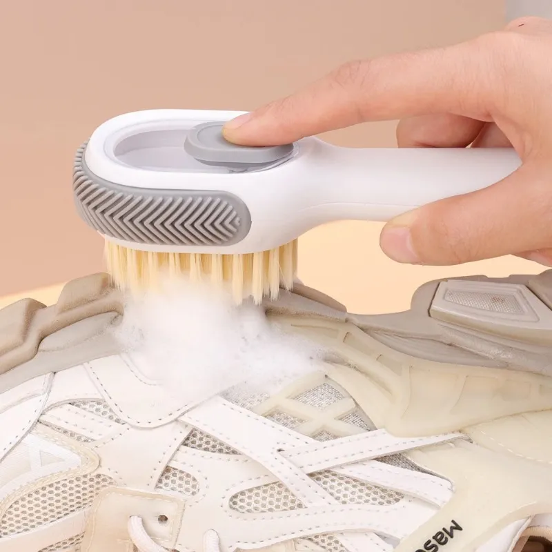 Multifunctional Cleaning Brush Automatic Liquid Discharge Deep Cleaning  Soft Bristles Household Laundry Shoe Brush for Daily Use