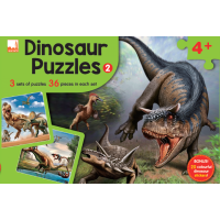 Dinosour Puzzles 4+ จิ๊กซอว์ไดโนเสาร์ 36 ชิ้น เหมาะสำหรับอายุ 4 ปีขึ้นไป