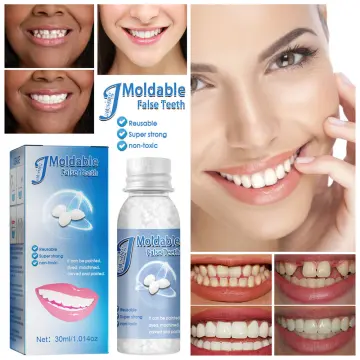 30ml Resin False Teeth Solid Glue Temporary Tooth Repair Set Moldable Teeth  And Gap False Teeth Glue Denture Tooth Care Supplies