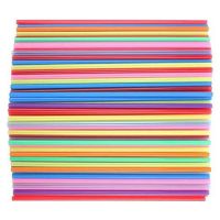 2000Pcs 10.3 Inch Disposable Drinking Straws Plastic Straws Extra Long Assorted Bright Colors for Party Drinking Straws