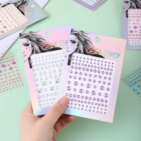 Multicolored 3D Diamond Stickers for Kids Face Nail Makeup Decoration Self-adhesive Gemstones DIY Sticker