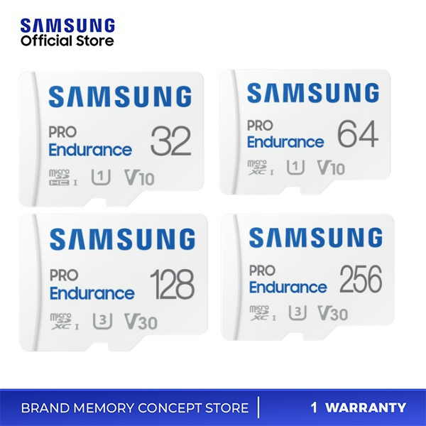 Samsung PRO Endurance 32GB / 64GB / 128GB / 256GB Microsd Memory Card