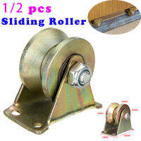 Sliding Door Roller 2 ประตูบานเลื่อนลูกกลิ้งเหล็กVประเภทล้อติดตามรถไฟW/ยึด 660lb