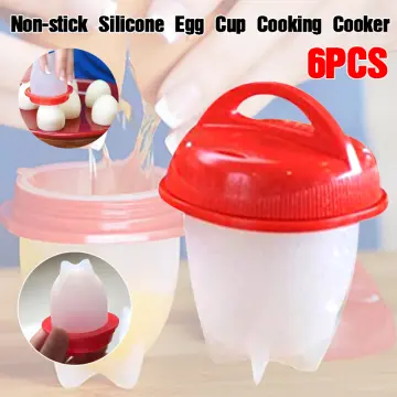 6PCS Food Grade Silicon Egg Boiler Hard Boiled Egglettes Egg Cooker Kitchen  Tool