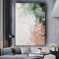 Handcrafted Nordic Abstract Oil Painting-เหมาะสำหรับตกแต่งบ้านห้องนั่งเล่น