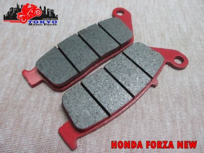 HONDA FORZA (NEW) FRONT DISC BRAKE PADS (CERAMIC TEXTURE) RED // ผ้าดิสเบรคหน้า (เนื้อเซรามิค) สีแดง