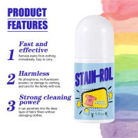 = ":{50ML Portable Clothes Stain Removal Strong Cleaning Multi-Purpose Oil Stain Remover Roller-Ball Cleaner For White T-Shirt Shoes