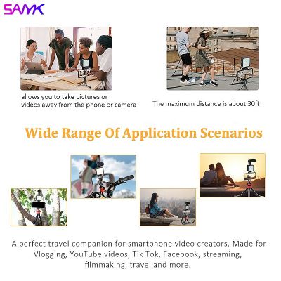 SANYK Octopus Mobile Video Vlog Set Handheld Stabilizer For Live Photography Including Led Fill Light Microphone