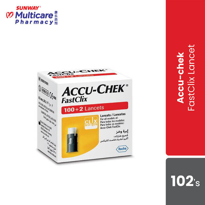 AccuChek Fastclix Lancets 102's Lazada
