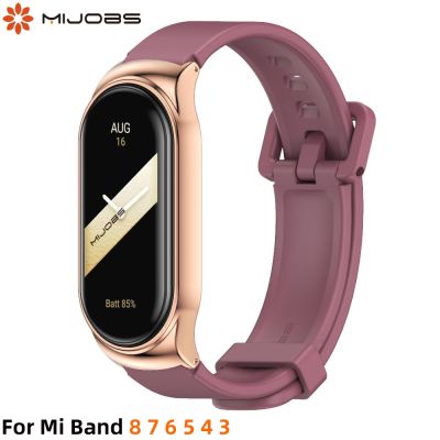【LZ】 Silicone Straps For Mi Band 8 7 6 5 Wristband Bracelet For Mi Band 5 Wrist Strap For Xiaomi Mi Band 4 3 Correa for Miband 6 7 8