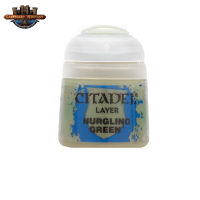 [พร้อมส่ง] Citadel : LAYER: NURGLING GREEN (12ML)  สีอะคริลิคสำหรับทาโมเดล