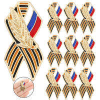 ป้ายเคลือบธงรัสเซีย Saint Victory Day Lapel Pin เข็มกลัดเทศกาลเข็มกลัด Memory Symbol Pins สำหรับกระเป๋าเป้สะพายหลังหมวกเสื้อผ้า T เสื้อ