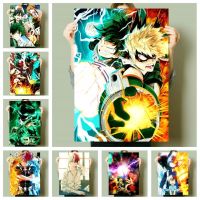 ◊☇✥ Simple Anime โปสเตอร์ My Hero Academia โปสเตอร์ตกแต่ง Art Home Decor ห้องนอนเด็ก Living โซฟา Wall Decor โปสเตอร์ผ้าใบ