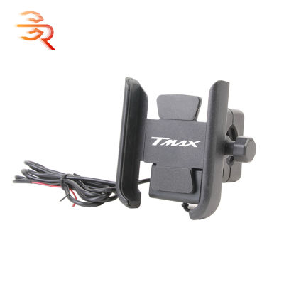 2021Motorcycle Phone Holder With USB Charger For Yamaha TMAX530 TMAX500 TMAX560 T Max Tmax 500 530 SXDX 560 Tech Max Accessories