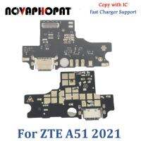 Novaphopat สำหรับ ZTE เบลด A31 2021 / A51 2021 / A71 2020พอร์ตแท่นชาร์จยูเอสบีที่ชาร์จมีบอร์ดไมโครโฟนยืดหยุ่น