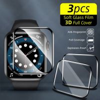 3Pcs Screen Protectors Apple Watch Series 7 6 SE Full Cover Not Glass Protective For Apple Watch 7/6/5/4 Iwatch 45MM 41MM 44MM