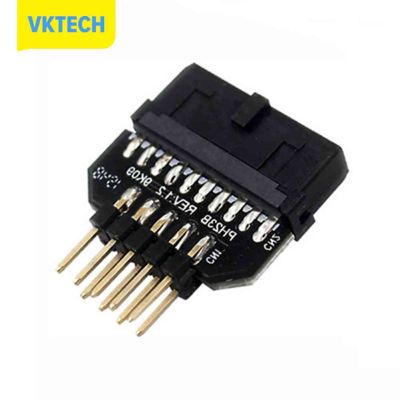 [Vktech] USB 3.0 20-Pin To USB 2.0 9-Pin Adapter ตัวแปลงแผงด้านหน้าสำหรับเมนบอร์ด