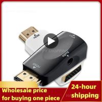 HDMI-compatible To VGA Converter Adapter Audio Cable Convert HD Famale To Vga Male For Laptop TV Box Computer Display Projector