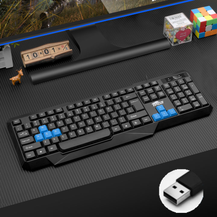 แป้นพิมพ์และเมาส์หัวกลมแบบเก่า-2-ชุดแล็ปท็อปคอมพิวเตอร์เดสก์ท็อปแบบกลมสำหรับเล่นเกมในบ้านแบบรูกลม-chenqiao