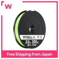 SHIMANO Line Pittbull 4 300ม. PL-M74S สีเขียวมะนาว1.5