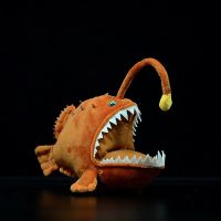 hot！【DT】﹊  15cm Soft Anglerfish Stuffed Real Sea Animals Goosefish Lanternfish Gifts Kids